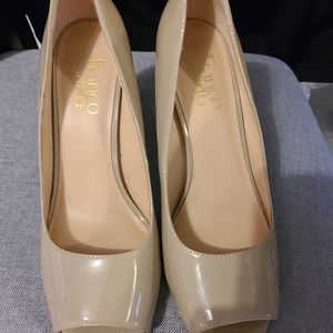 Women's Franco Sarto heels peek a boo toe